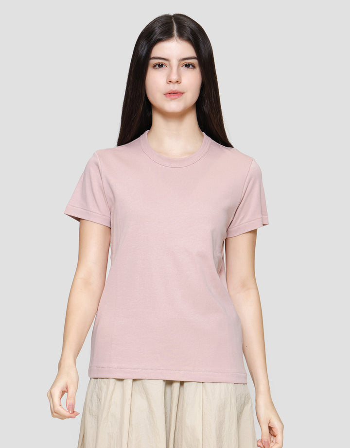 Suko Round Neck Kerah Bulat Lengan Pendek Kaos Wanita