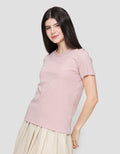 Suko Women's Round Collar Basic T-Shirt