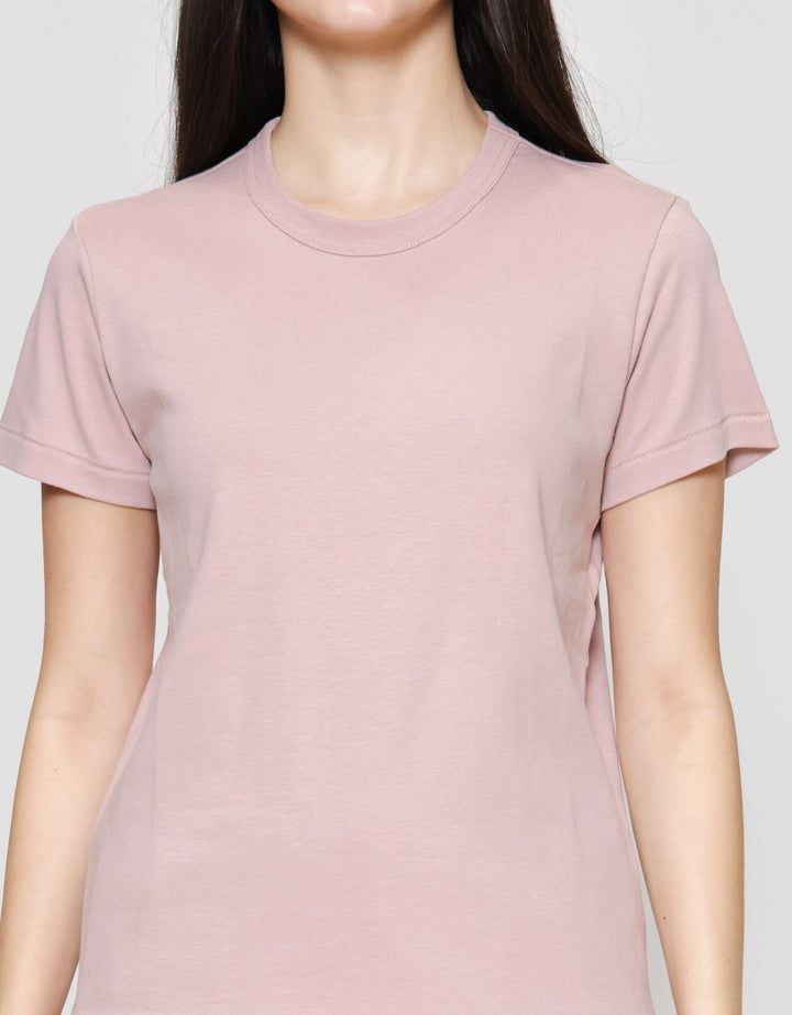 Suko Round Neck Kerah Bulat Lengan Pendek Kaos Wanita