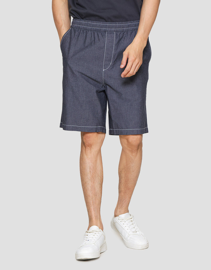 Suko Relax Chambray Celana Pendek Pria