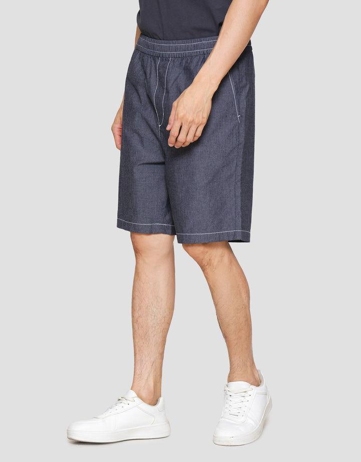 Suko Relax Chambray Celana Pendek Pria