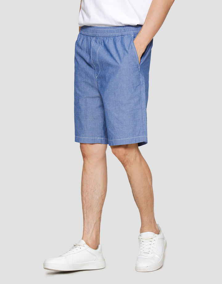 Suko Relax Chambray Celana Pendek Pria