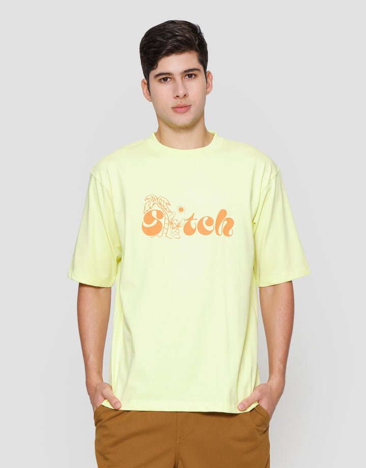 Suko Oversized Disney Kerah Bulat Kaos Lengan Pendek Pria