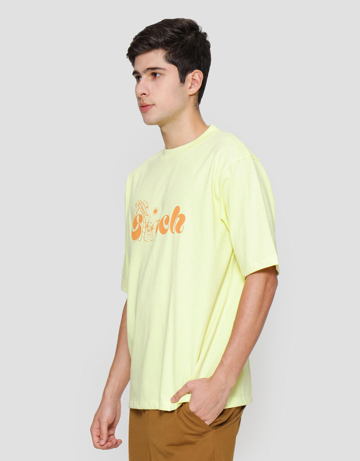 Suko Oversized Disney Kerah Bulat Kaos Lengan Pendek Pria
