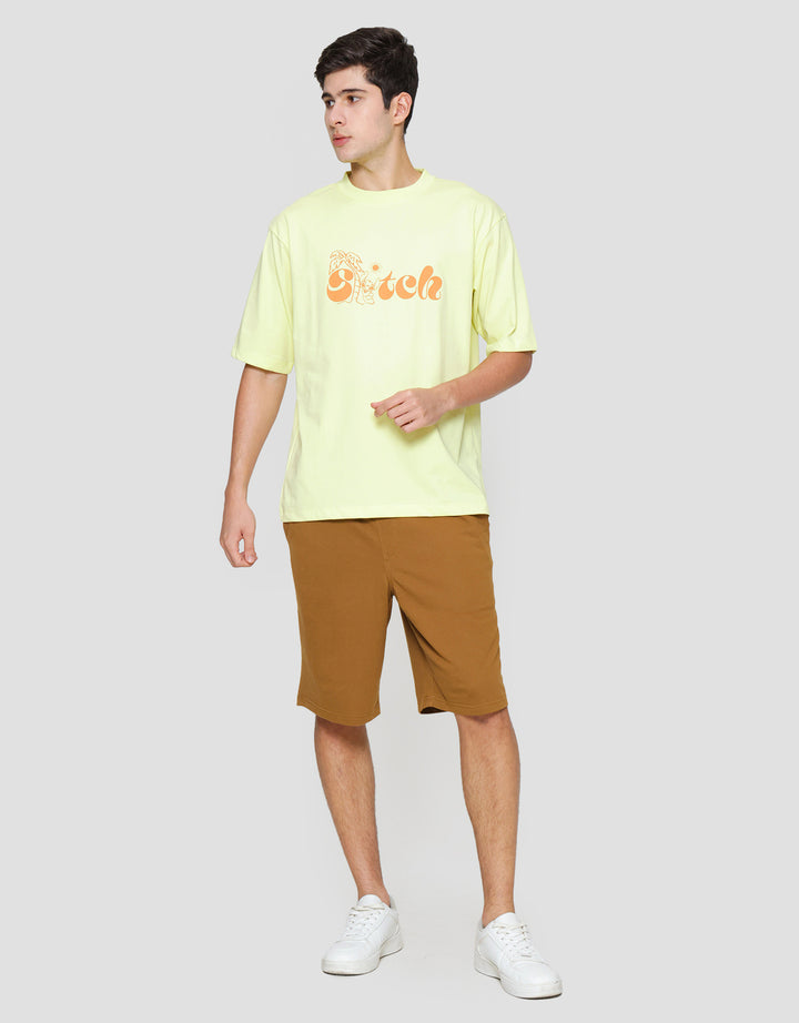 Suko Oversized Disney Kerah Bulat Kaos Lengan Pendek Pria