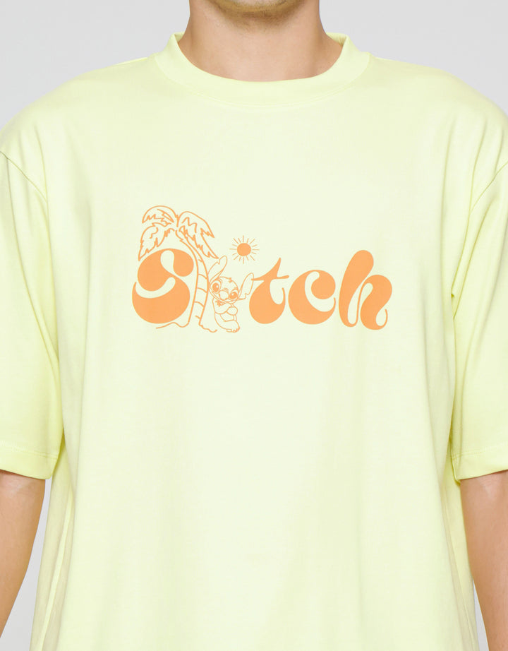 Suko Oversized Disney Kerah Bulat Kaos Lengan Pendek Pria