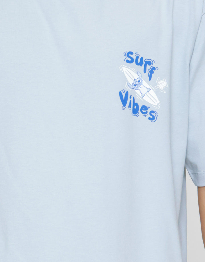 Suko Oversized Graphic Disney Kerah Bulat Kaos Pria