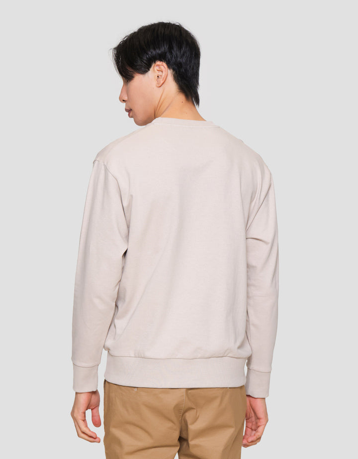 Suko Sweater Graphic Sweatshirt Kerah Bulat Lengan PanjangPria