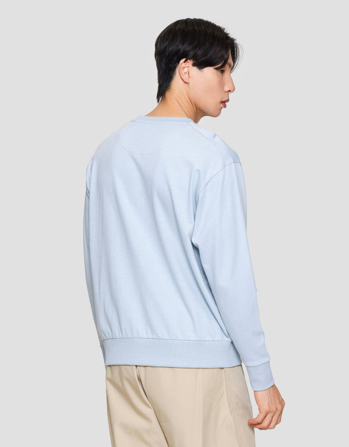 Suko Sweater Graphic Sweatshirt Kerah Bulat Lengan Panjang Pria