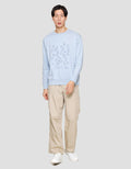 Suko Sweater Graphic Sweatshirt Kerah Bulat Lengan Panjang Pria