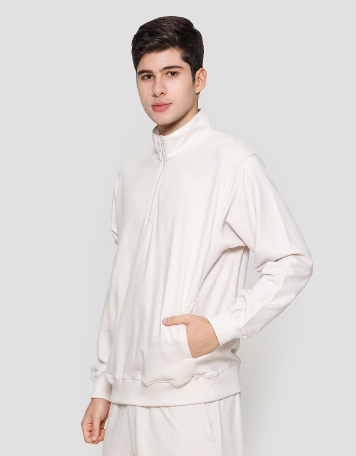 Suko Jaket Ritsleting 1/2 Sweater Pria