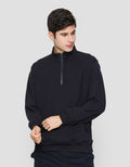 Suko Jaket Ritsleting 1/2 Sweater Pria