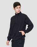 Suko Jaket Ritsleting 1/2 Sweater Pria