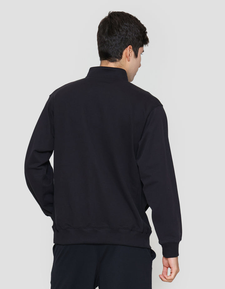 Suko Jaket Ritsleting 1/2 Sweater Pria