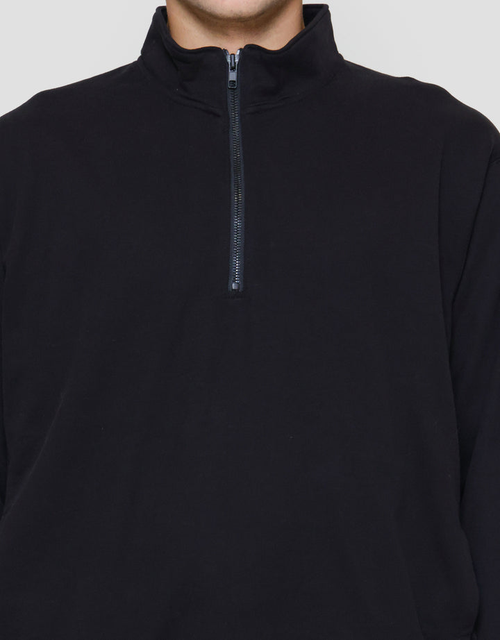 Suko Jaket Ritsleting 1/2 Sweater Pria