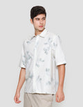 Suko Kemeja Motif Print Kemeja Lengan Pendek Pria