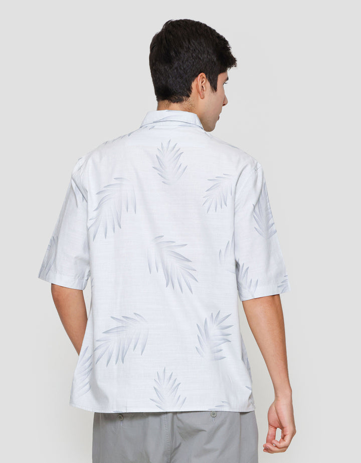 Suko Kemeja Motif Print Kemeja Lengan Pendek Pria