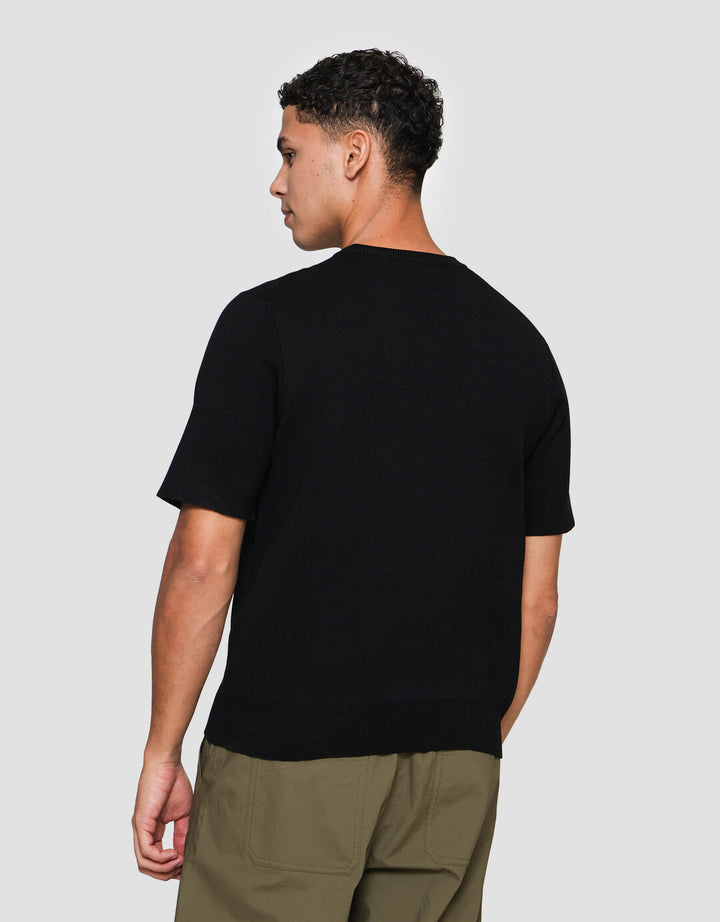 Suko Rajut Kerah Bulat Lengan Pendek Kaos Pria