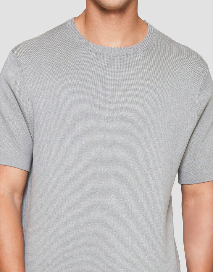 Suko Rajut Kerah Bulat Lengan Pendek Kaos Pria