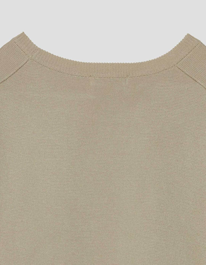 Suko Rajut Kerah Bulat Lengan Pendek Kaos Pria