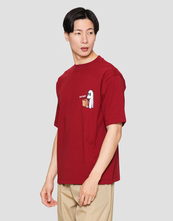 Suko Oversized Graphic Kerah Bulat Kaos Lengan Pendek Pria