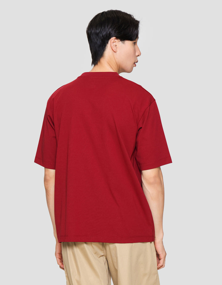 Suko Oversized Graphic Kerah Bulat Kaos Lengan Pendek Pria