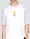 Suko Graphic Raglan Kaos Lengan Pendek Pria