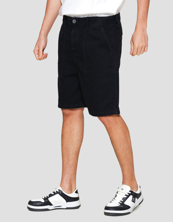 Nevada Denim Baggy Patch Pocket Celana Pendek Pria