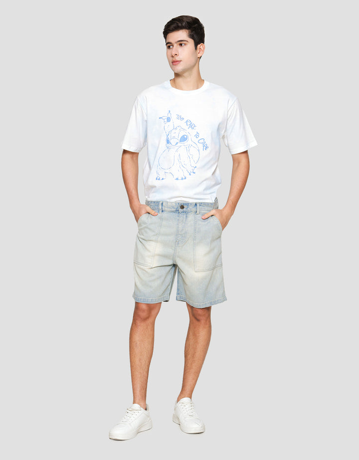 Nevada Denim Baggy Patch Pocket Celana Pendek Pria