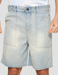Nevada Denim Baggy Patch Pocket Celana Pendek Pria
