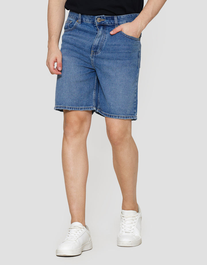 Nevada Regular Basic Celana Pendek Denim Pria