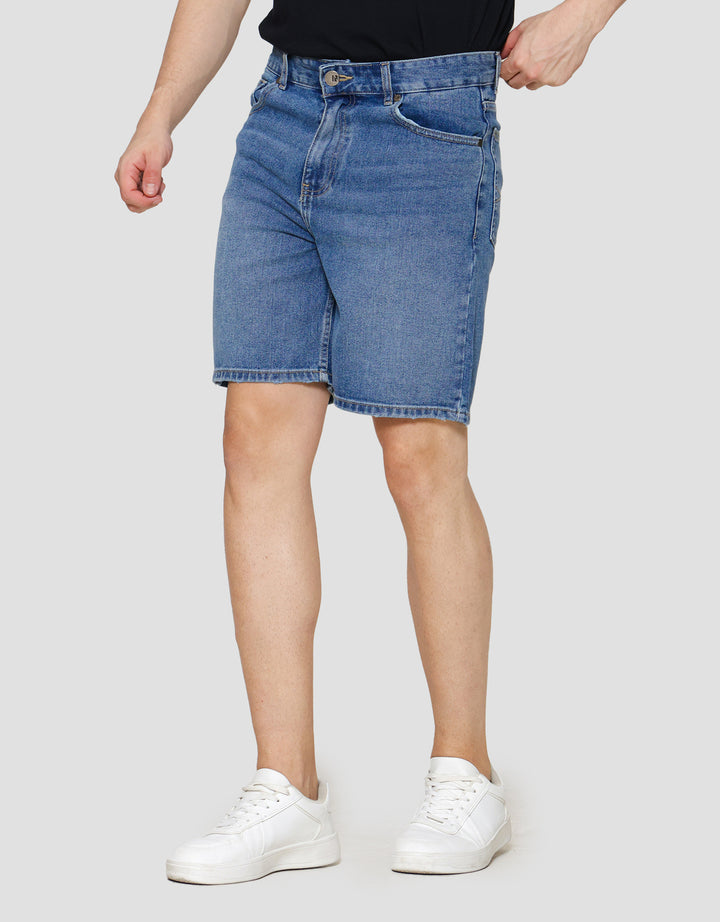 Nevada Regular Basic Celana Pendek Denim Pria