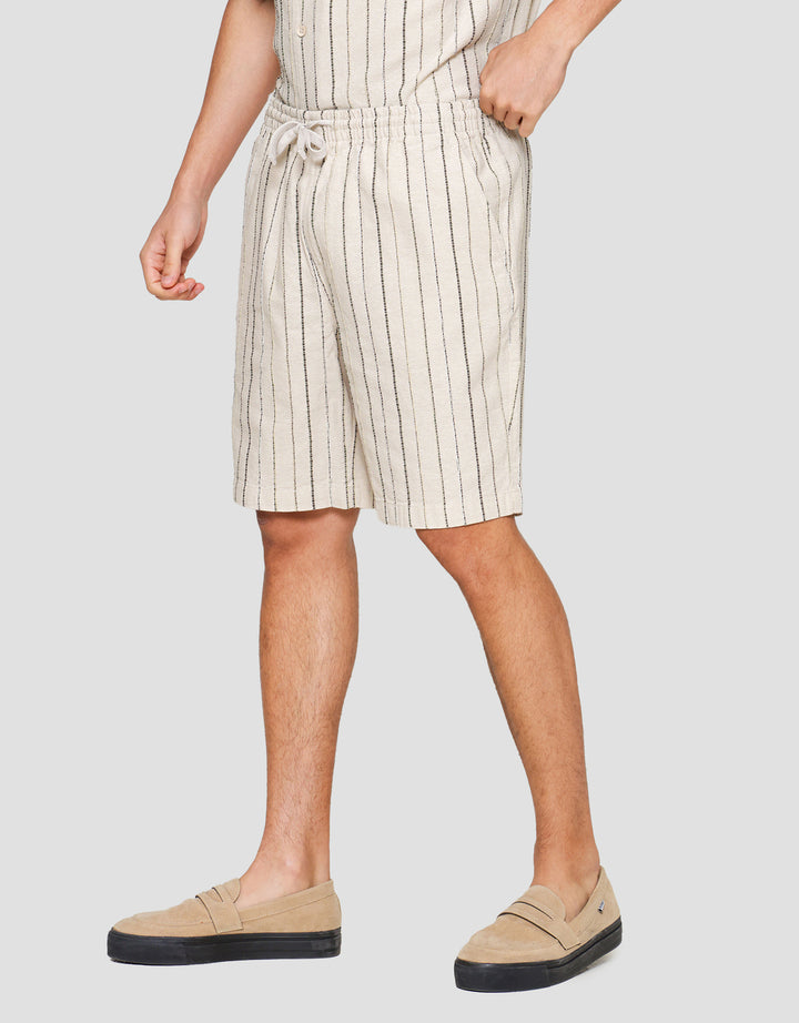 Nevada Relax Texture Stripe Stitch Celana Pendek Pria