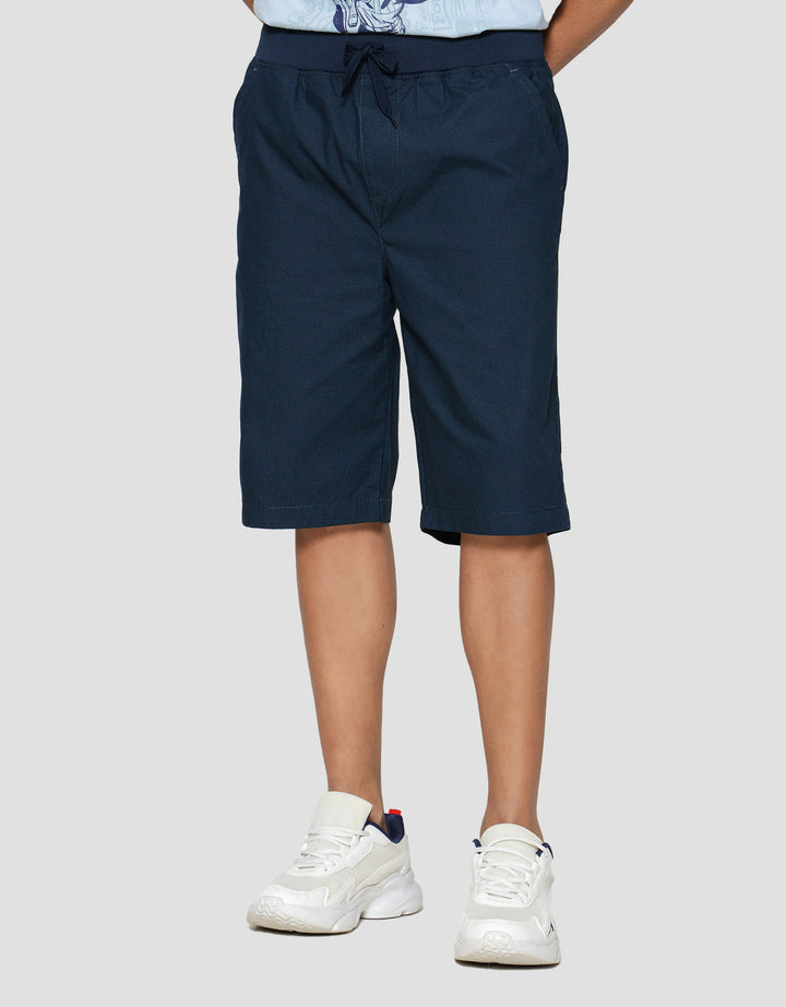 Nevada Rib Bottom Print Mini Checks Celana Pendek Pria