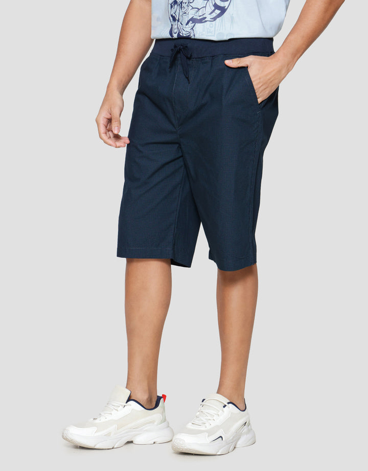 Nevada Rib Bottom Print Mini Checks Celana Pendek Pria