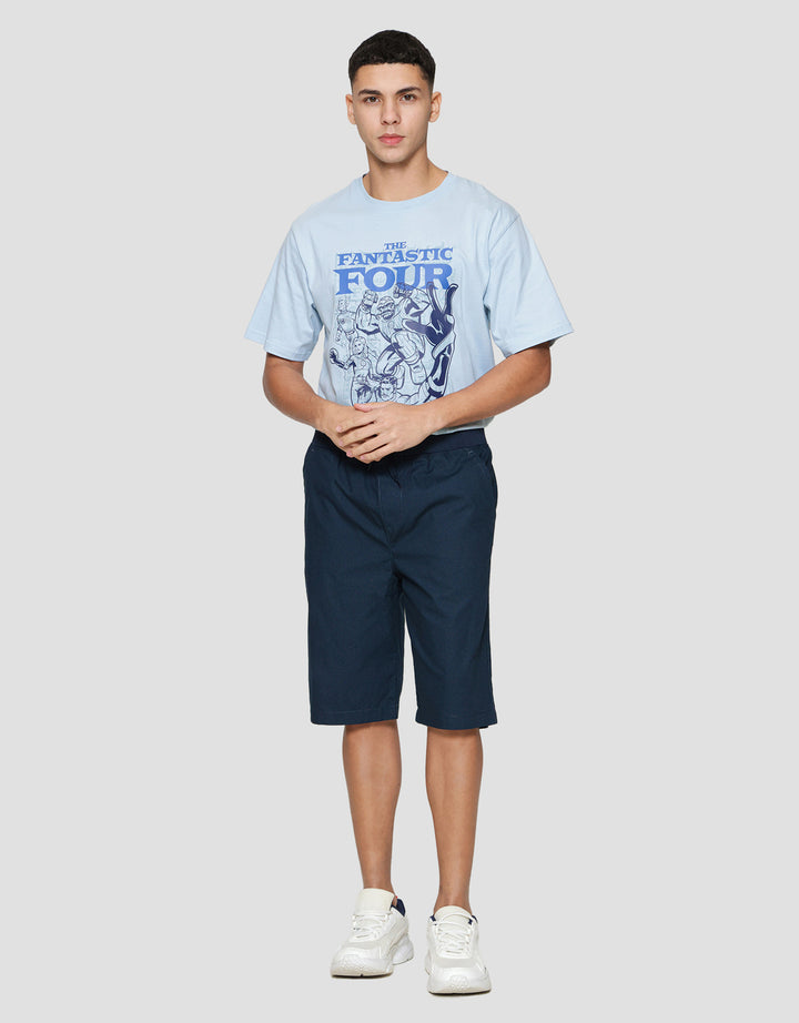 Nevada Rib Bottom Print Mini Checks Celana Pendek Pria