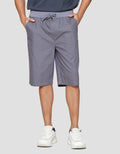 Nevada Rib Bottom Print Mini Checks Celana Pendek Pria