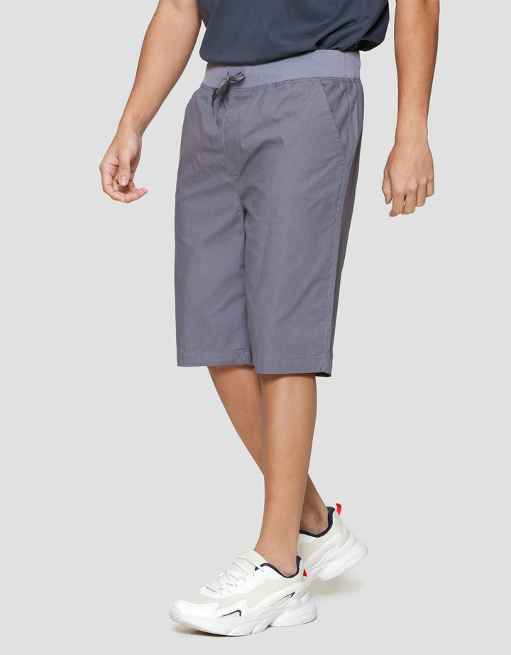 Nevada Rib Bottom Print Mini Checks Celana Pendek Pria