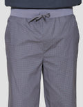 Nevada Rib Bottom Print Mini Checks Celana Pendek Pria