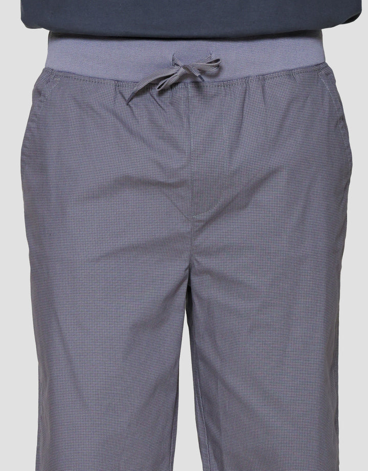 Nevada Rib Bottom Print Mini Checks Celana Pendek Pria