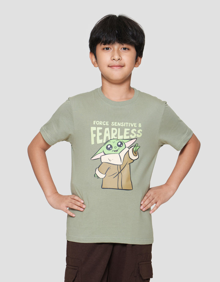 Star Wars Grogu Meditate Kaos Anak Laki-laki