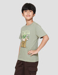 Star Wars Grogu Meditate Kaos Anak Laki-laki
