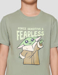 Star Wars Grogu Meditate Kaos Anak Laki-laki