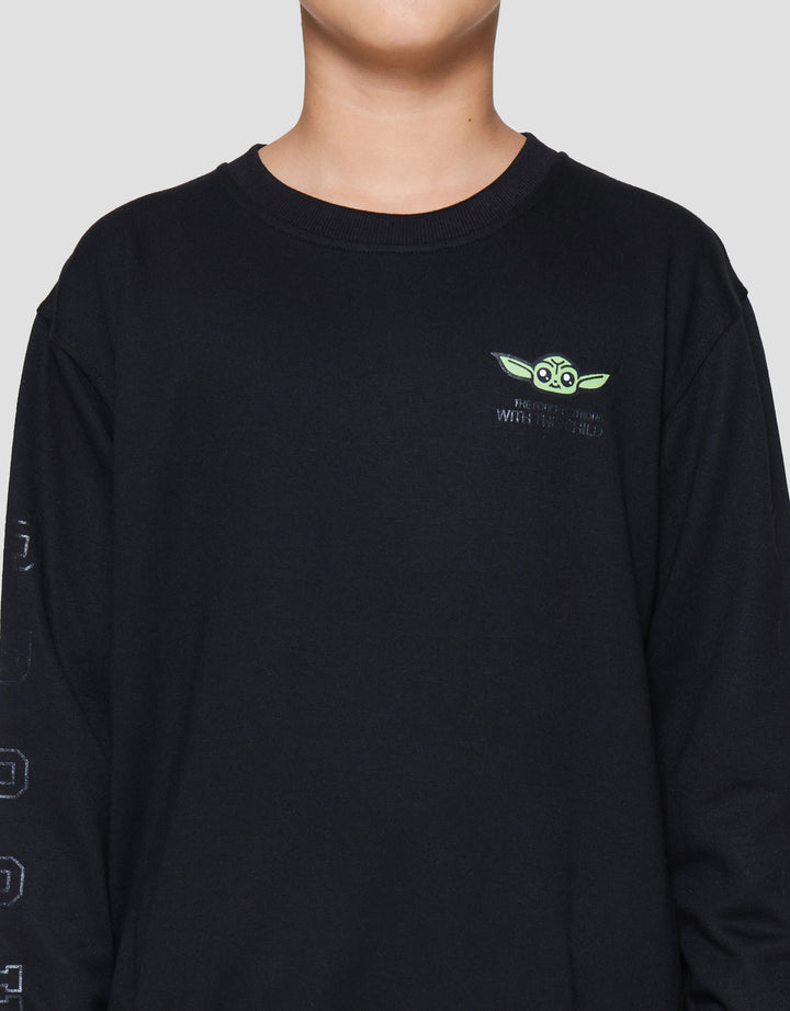 Star Wars Grogu Ktg Print Sweater Anak Laki-laki