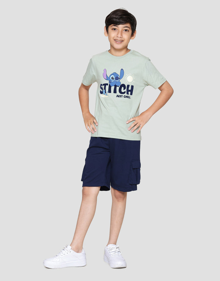 Disney Stitch Just Chill Sun Kaos Anak Laki-laki