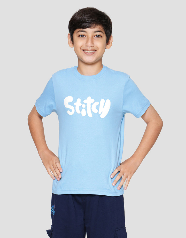 Disney Stitch Hit The Waves Back Kaos Anak Laki-laki