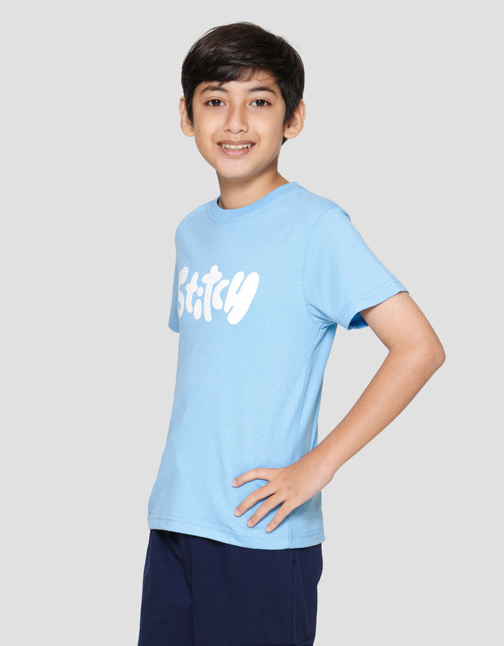 Disney Stitch Hit The Waves Back Kaos Anak Laki-laki