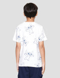 Disney Stitch Outline Kaos Anak Laki-laki