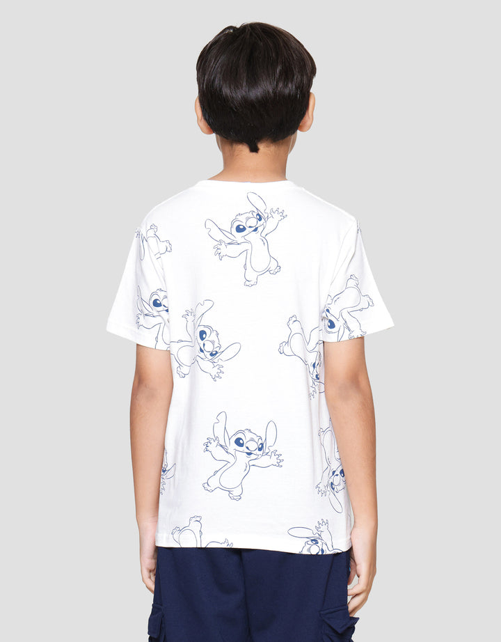 Disney Stitch Outline Kaos Anak Laki-laki