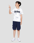 Disney Stitch Outline Kaos Anak Laki-laki